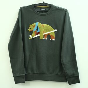 BONOBOS Critter Supersoft Fleece Crew Sweater Embroidered Long Sleeve S 283304